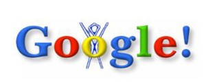Google’s first logo and doodle, featuring the Burning Man, in 1998. (http://www.cnet.com/pictures/our-favorite-google-doodles-through-the-years-pictures/)