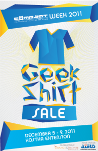 Geek Shirt Sale 2011 Promotion Poster